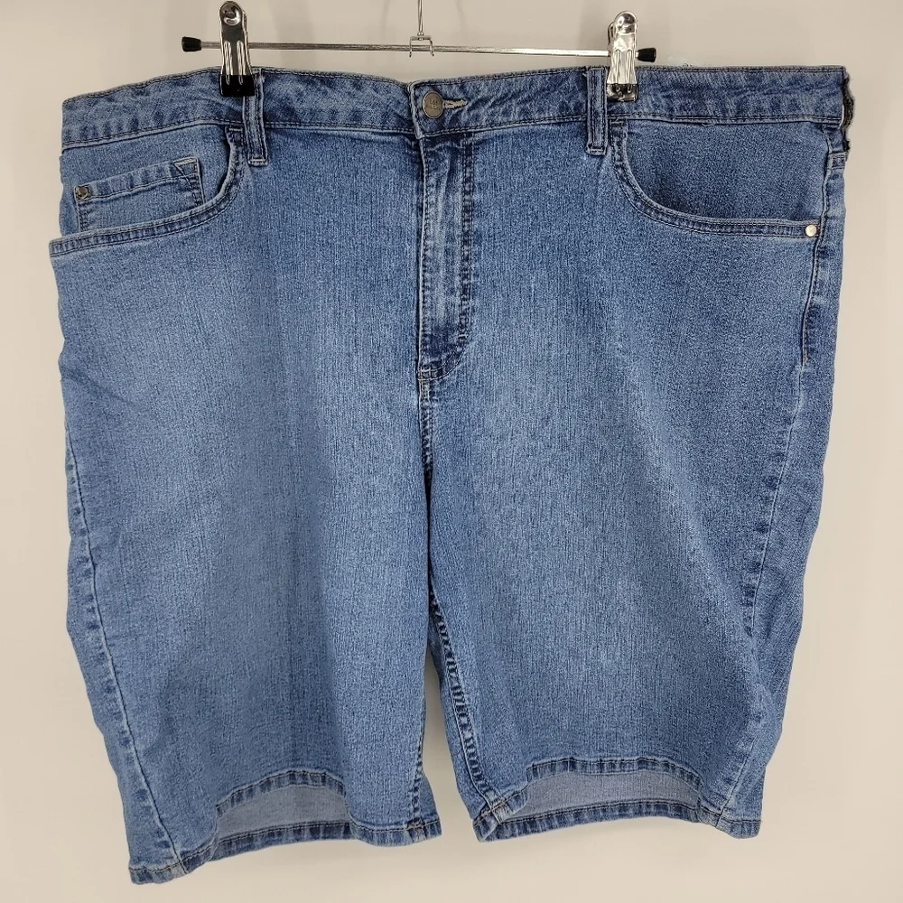 LEE RIDERS Womens Bermuda Midrise Jean‎ Shorts Size 22M